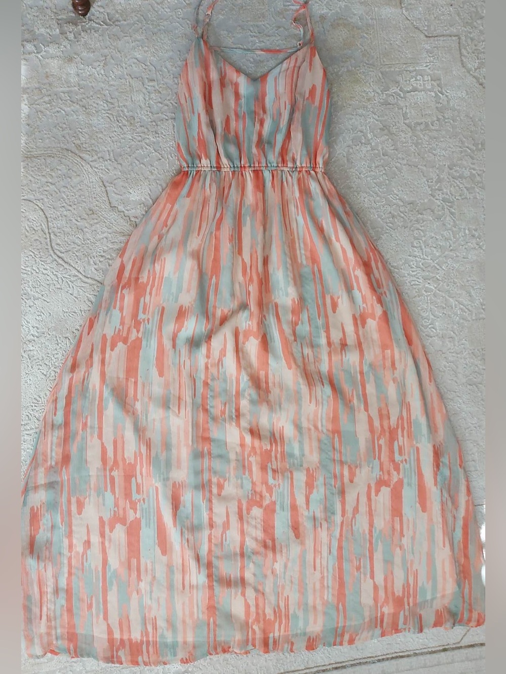 Multicolour sleeveless maxi dress